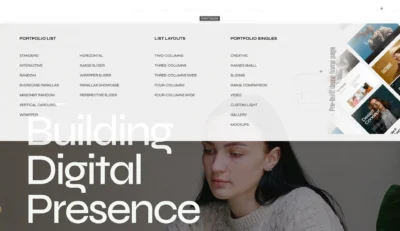 wordpress-portfolio-dropdown-menu-section