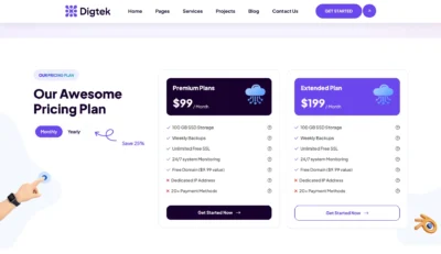 wordpress-pricing-plans-comparison-section