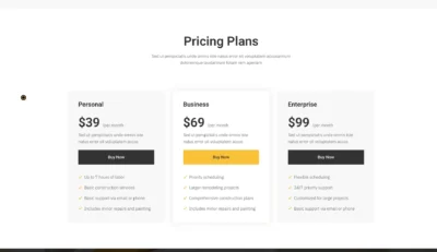 wordpress-pricing-plans-section