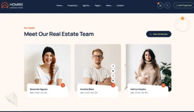 wordpress-real-estate-agent-team