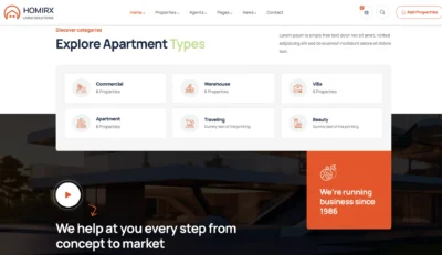 wordpress-real-estate-category-section
