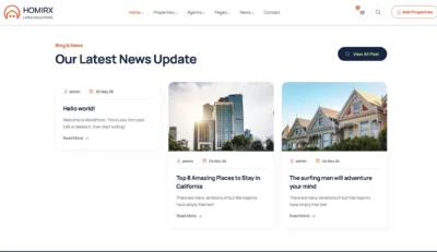 wordpress-real-estate-latest-news-section