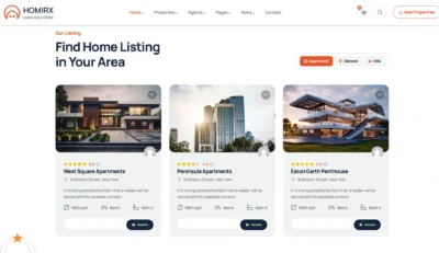 wordpress-real-estate-listing-section