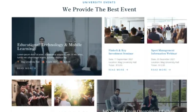 wordpress-university-blog-listing-section