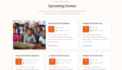 wordpress-upcoming-events-charity-layout
