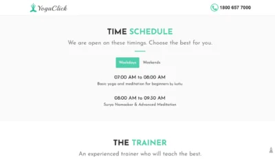 wordpress-yoga-course-timetable-section