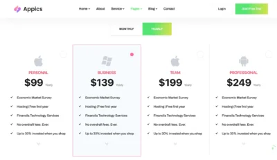 yearly-pricing-plan-comparison